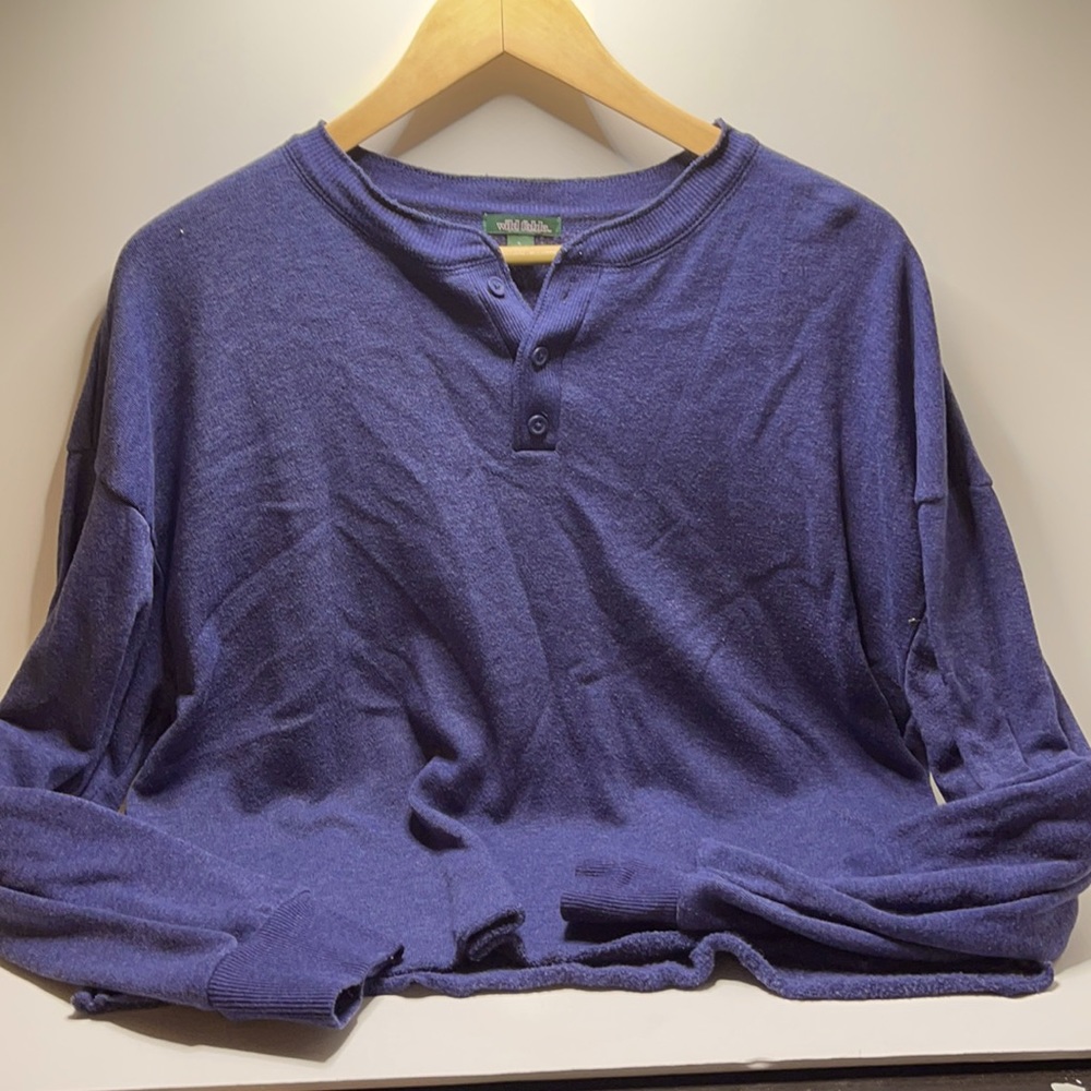 Used large wild fable navy button sweater